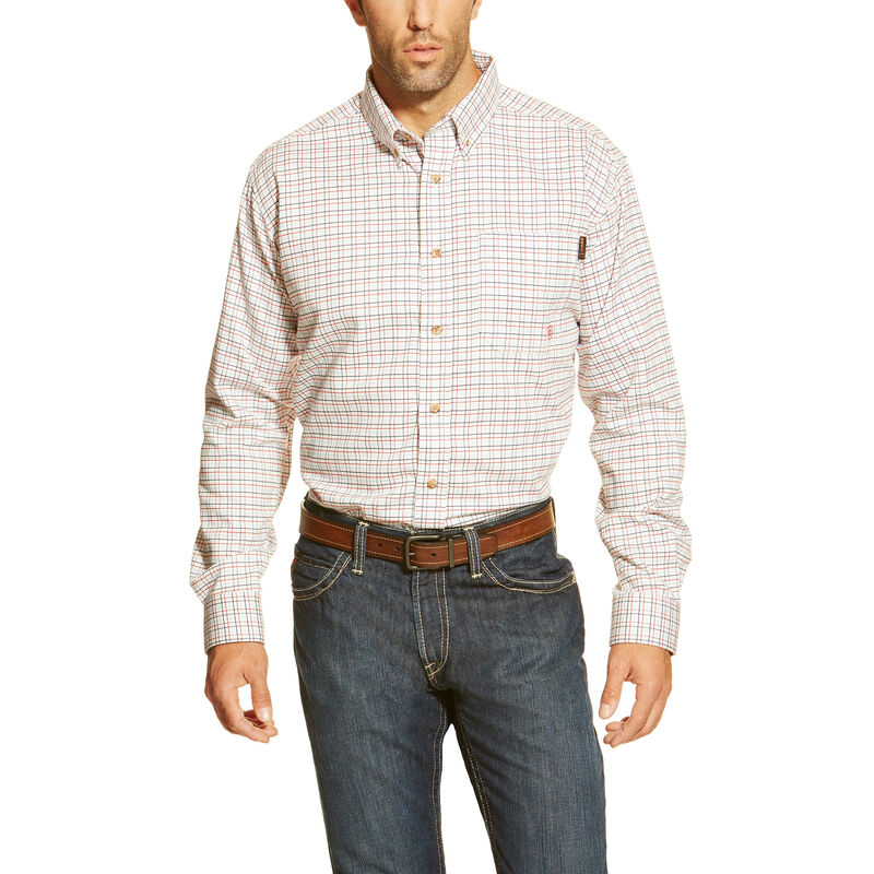 Ariat Hemden Herren - Fr Gauge Work Weiß ( WSTZN-2180 )